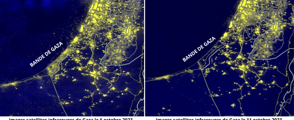 lights go out one by one in Gaza