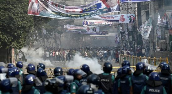 violent clashes during an opposition demonstration