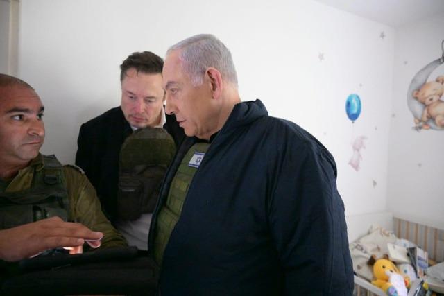 AA-20231127-33037315-33037312-MUSK_NETANYAHU_ILE_7_EKIMDE_SALDIRIYA_UGRAYAN_KFAR_AZA_BELDESINE_GITTI