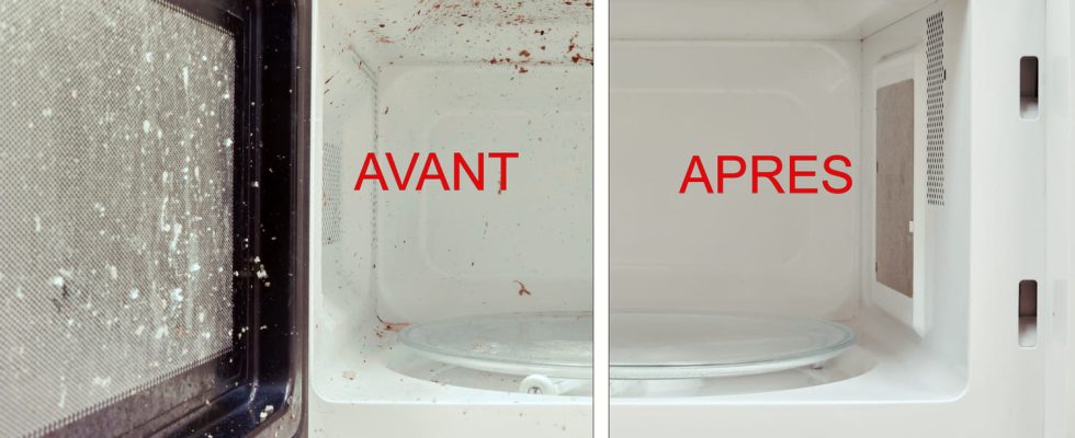 Cleaning your microwave without scrubbing is possible – she proves