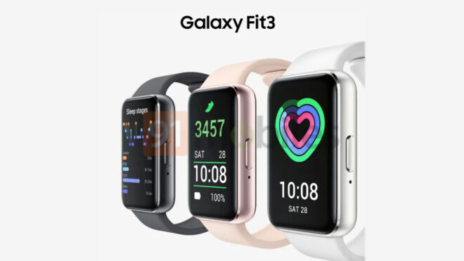 Color options for Samsung Galaxy Fit 3 revealed