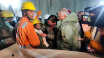 Good news Road workers stuck in a car tunnel in