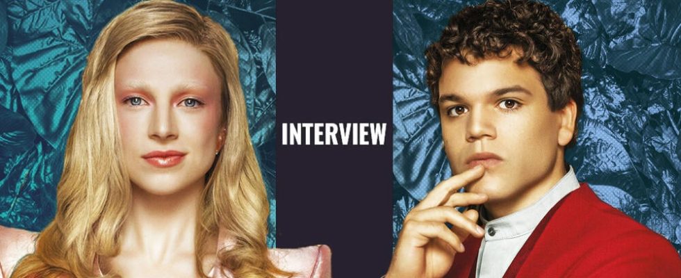 Hunger Games stars Hunter Schafer and Josh Andres Rivera on