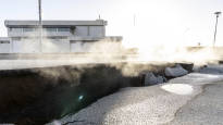 Iceland volcano erupts at any moment roads crack in