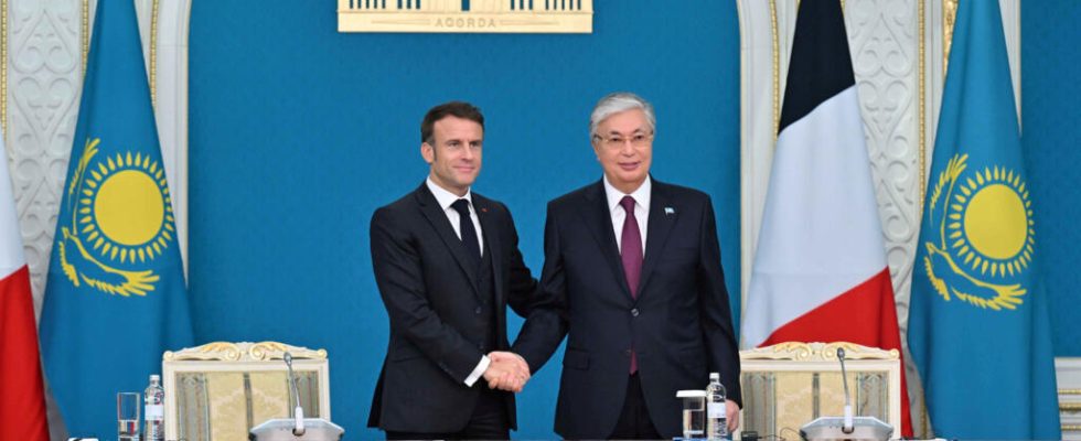 In Astana Emmanuel Macron wants to strengthen the strategic partnership