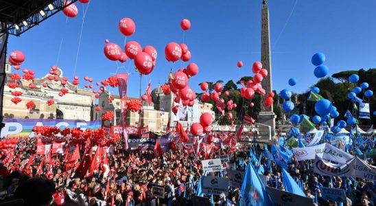 Italy thousands of demonstrators in the streets against the budget