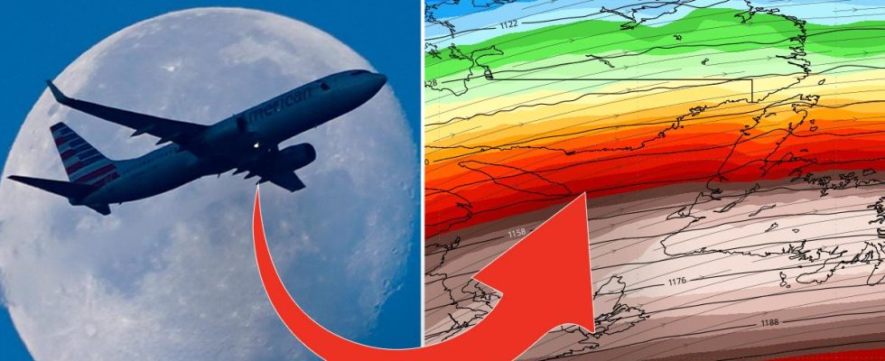 Storm Ciaran Strong jet streams over the Atlantic