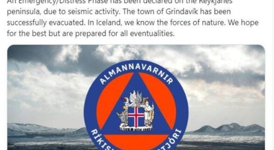 Volcano alarm in Iceland Entire town evacuated