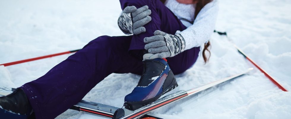 What is a double fracture A ski accident