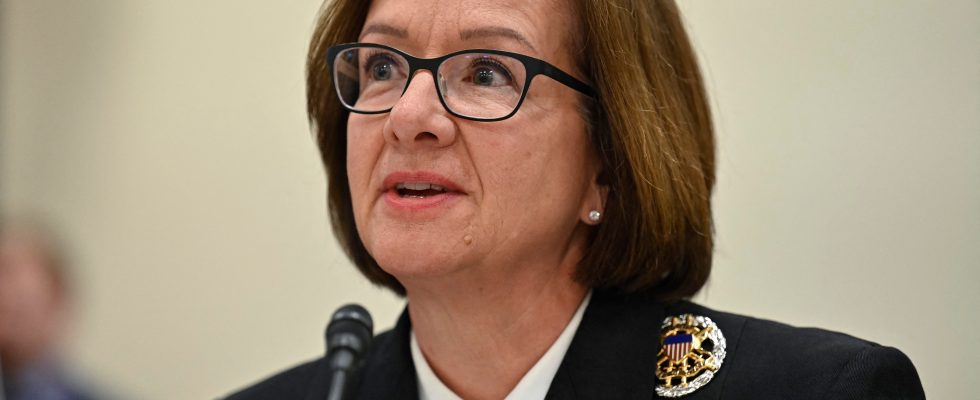 Who is Admiral Lisa Franchetti the first woman to head