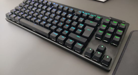 a wireless keyboard designed for competition