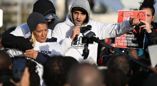 demonstration in memory of Nahel after the release of the