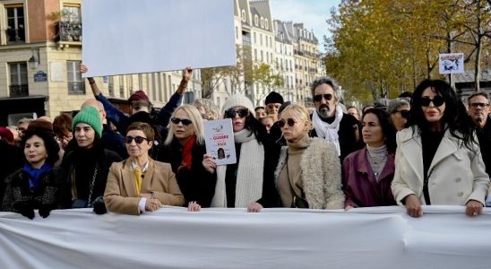 in Paris a silent march for peace at the call