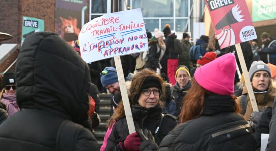 strike by state employees demanding better working conditions