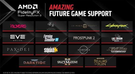 AMD FSR Supported Games Expand