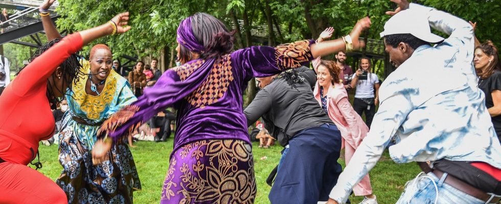 Aissata Kouyate a morello cherry ambassador of traditional Guinean dance