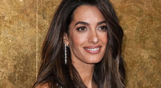 Amal Clooney has never had hair so shiny and we