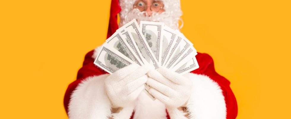 By the way how much does Santa Claus earn The