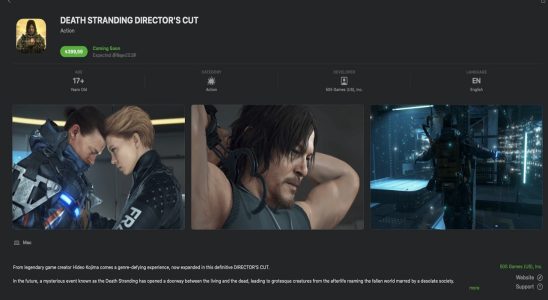 Death Stranding DC Coming to Apple in Early 2024