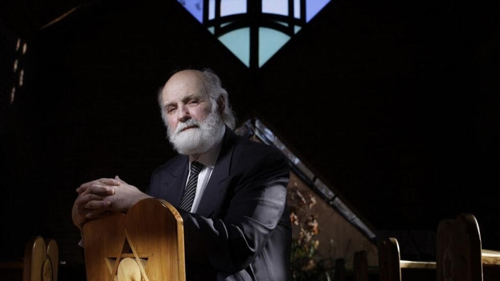 Hungarian Methodist pastor and president of the charity Oltalom Gabor Ivanyi poses in the Magyarországi Evangeliumi Testverkozosseg (MET) church in Budapest, February 13, 2022.