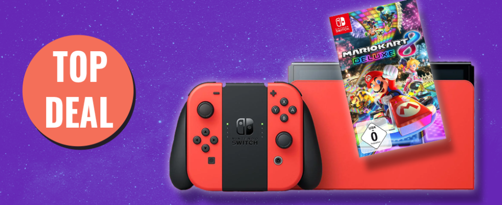 Get the Nintendo Switch OLED bundled with Mario Kart 8