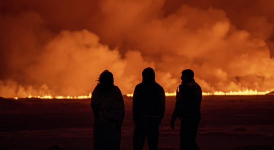 In Iceland the volcano near Grindavik has erupted the images