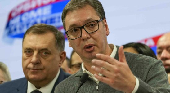 President Aleksandar Vucic claims his partys victory in the legislative