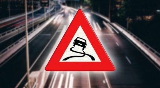 Road users beware code yellow due to slippery conditions and