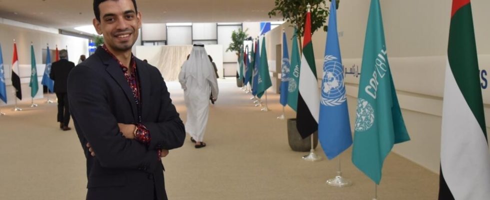 Tarek Ezzine young negotiator at COP28 learns not to speak