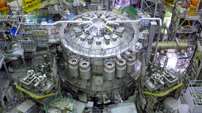 The largest and most advanced tokamak type fusion reactor went