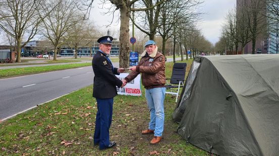 Veteran who camped at the Galgenwaard for two weeks goes