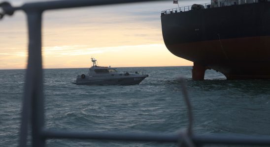 a commercial ship hits a mine in the Black Sea