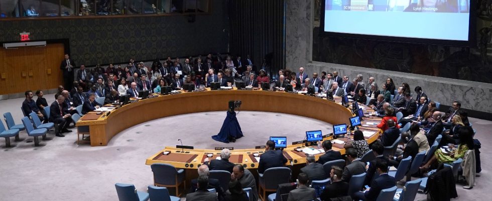 a vote by the UN Security Council on a ceasefire