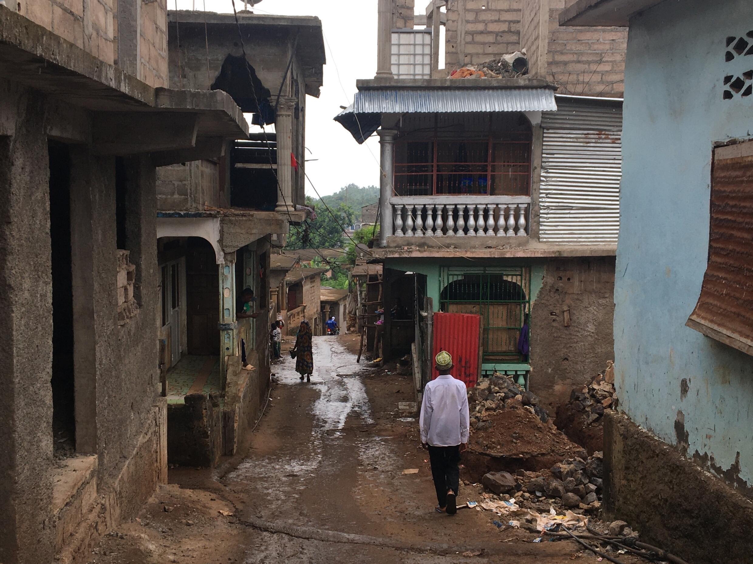 A street in the town of Sima, on the island of Anjouan, Comoros, January 10, 2024.