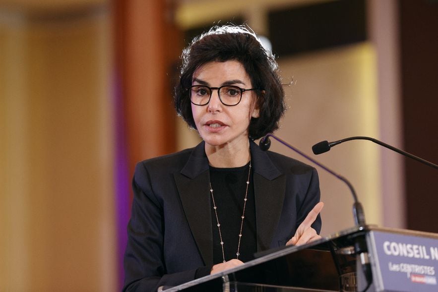 The mayor of the 7th arrondissement of Paris Rachida Dati, in Paris on January 22, 2022