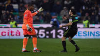 AC Milan marched into the dressing room in the middle