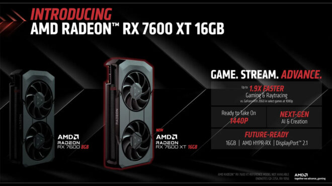 AMD Radeon RX 7600 XT graphics card goes on sale