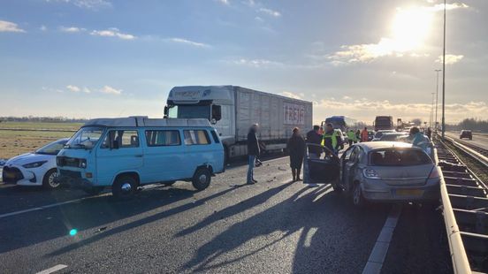 Accident involving multiple vehicles on A27 near Lexmond highway closed