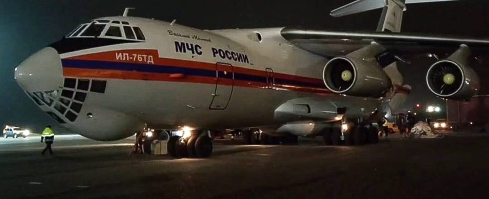 Crash of a Russian military plane 74 people were on