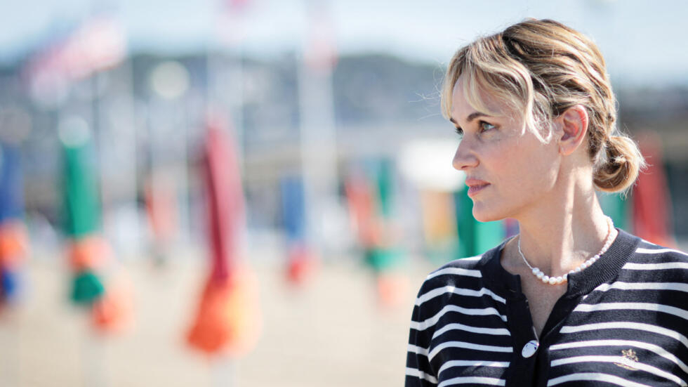 Actress and director Judith Godrèche during the 49th edition of the Deauville American Cinema Festival, September 3, 2023.