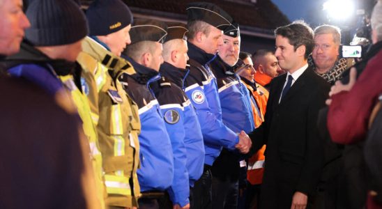 Gabriel Attal on the ground in the stricken Pas de Calais before