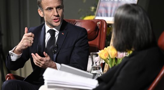 Macron at Students Evening in Lund Aftonbladet on site