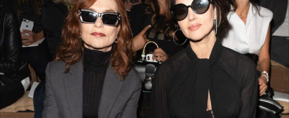 Monica Bellucci the fatal brunette and Isabelle Huppert the flamboyant