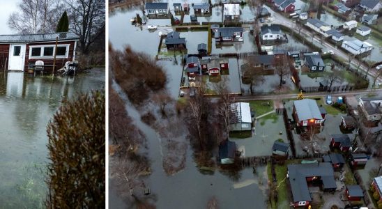 Several lots flooded in Eslov even more rain is