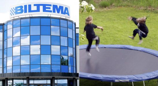 Stolen trampoline and bike at Biltema paid for plastic