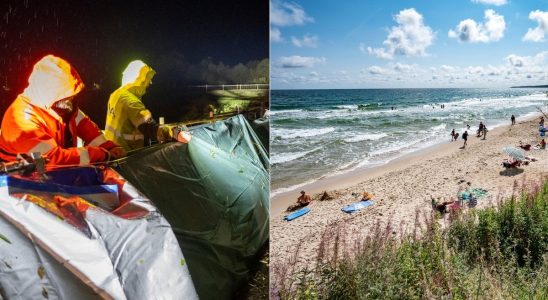 Swedens most beautiful beach is closed dangerous to stay