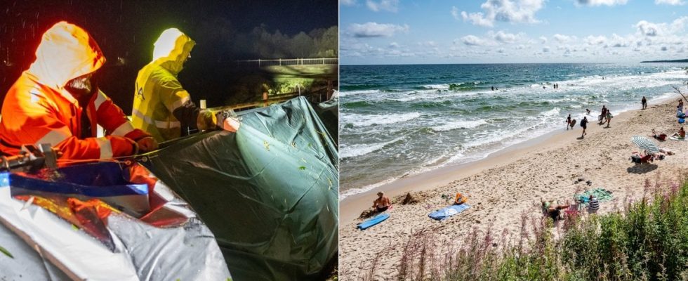 Swedens most beautiful beach is closed dangerous to stay