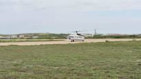 The passengers of the UN helicopter that made an emergency