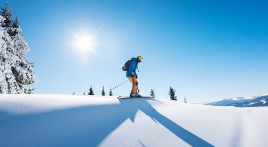 This ski resort benefits from exceptional sunshine in France it