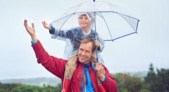 Walking together under an umbrella without struggling its possible thanks